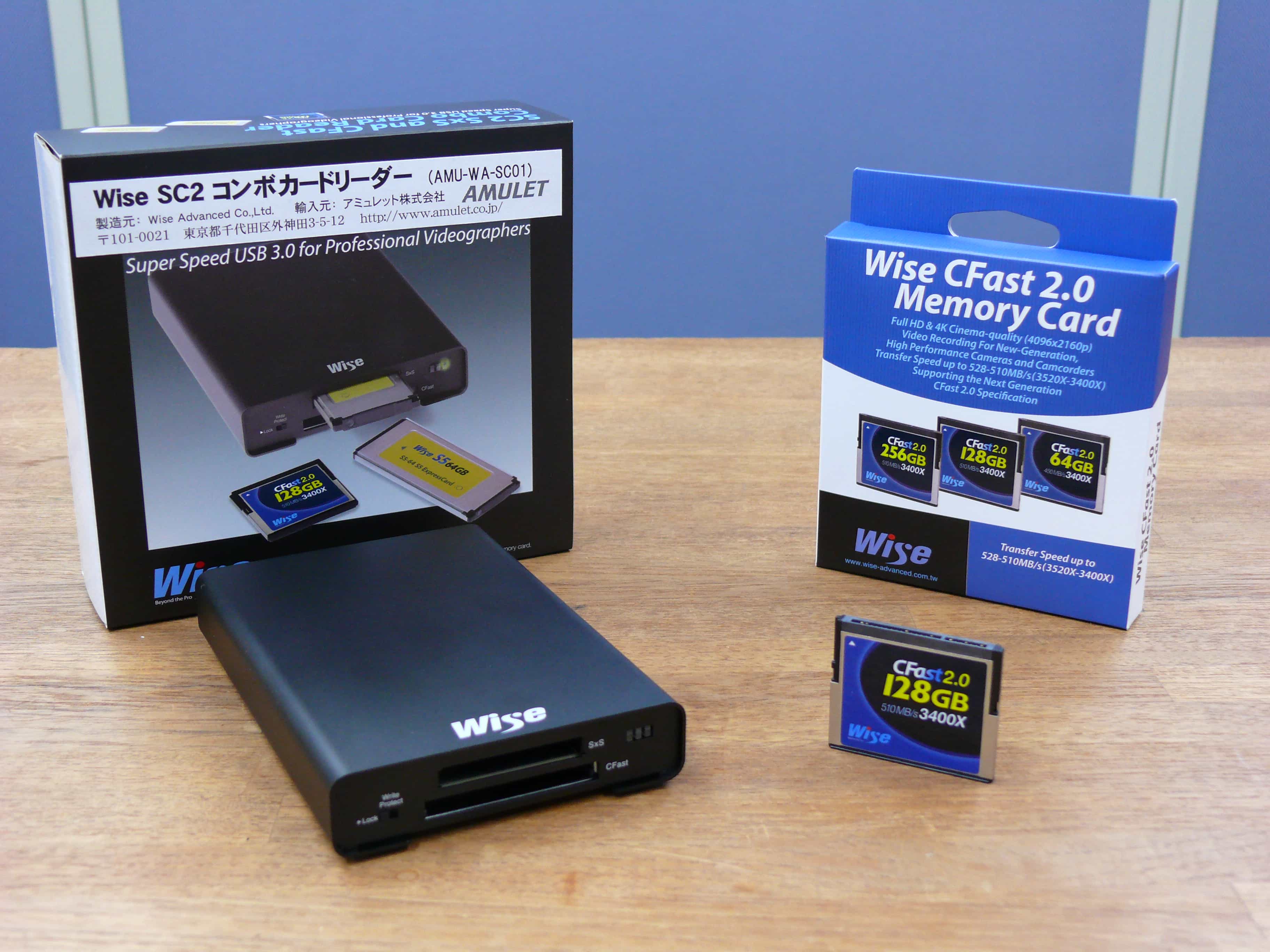 Wise CFast 2.0 メモリーカード 128GB-